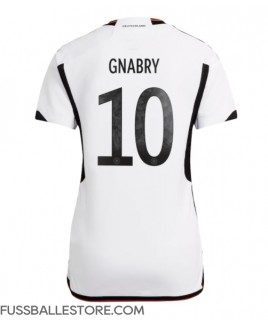 Günstige Deutschland Serge Gnabry #10 Heimtrikot Damen WM 2022 Kurzarm